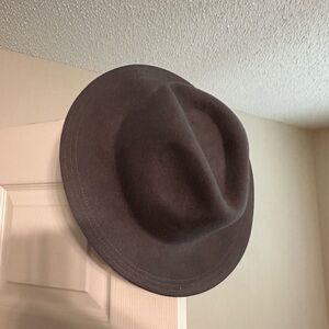 Grey felt hat